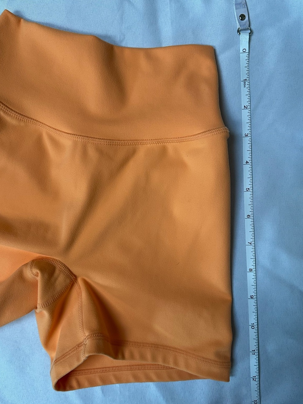P’TULA Orange Spandex Shorts - SIZE S4 - Picture 3 of 7